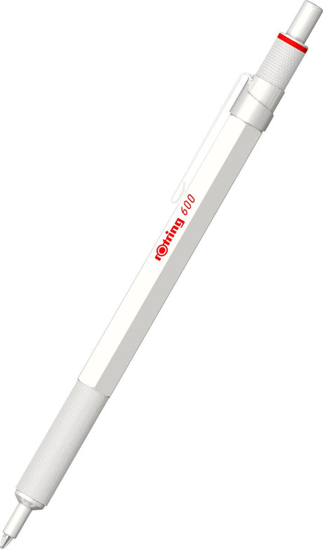 Rotring 600 Kugelschreiber | mittlerer Punkt | schwarze Tinte | perlweißes Gehäuse | nachfüllbar