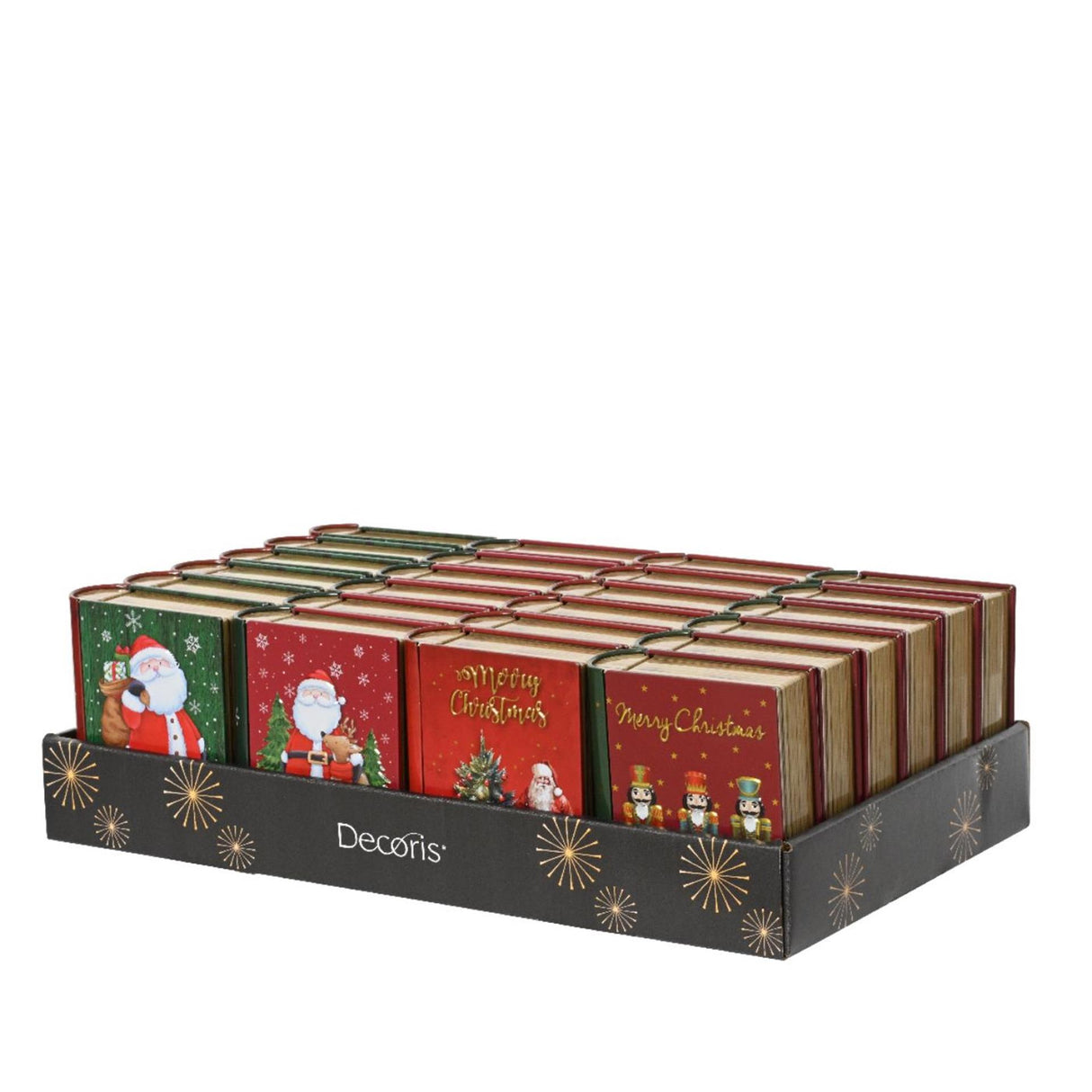 Decoris Aufbewahrungsbuchdose Weihnachten 11,8x10x3,8cm