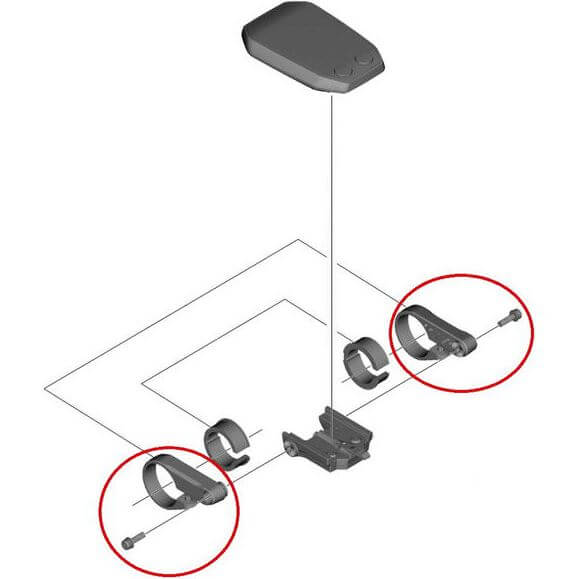 Shimano Displayhalter unterstützt L+R Schritte SC-E6010