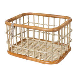 Basil Green Life - Rattan Fahrradkorb - groß - zuerst - natürlich braun
