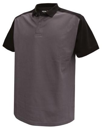 Dassy Poloshirt Cesar Baumwolle grau schwarz m
