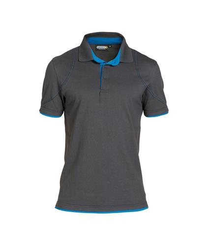 Dassy Polo Orbitalgrau Azurblau XL