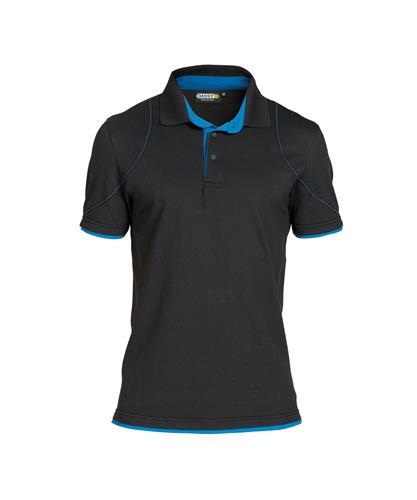 Dassy Polo Orbital Schwarz Azurblau 4XL