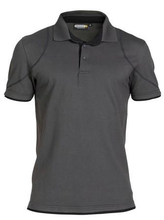 Dassy Polo Orbital Grau Schwarz S