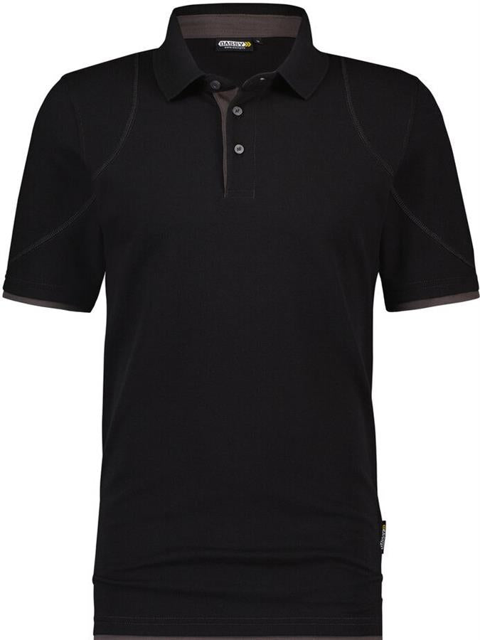 Dassy Polo Orbital Schwarz Grau XL