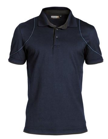 Dassy Polo Orbital Nachtblau Grau S
