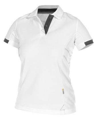 Dassy Polo Traxion Damen weiß grau s