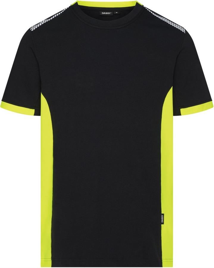 Dassy Poloshirt Veracruz Nachtblau fluoreszierend gelb s