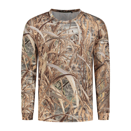 Stealth Gear T-Shirt Langarm Camo Rietprint Größe s