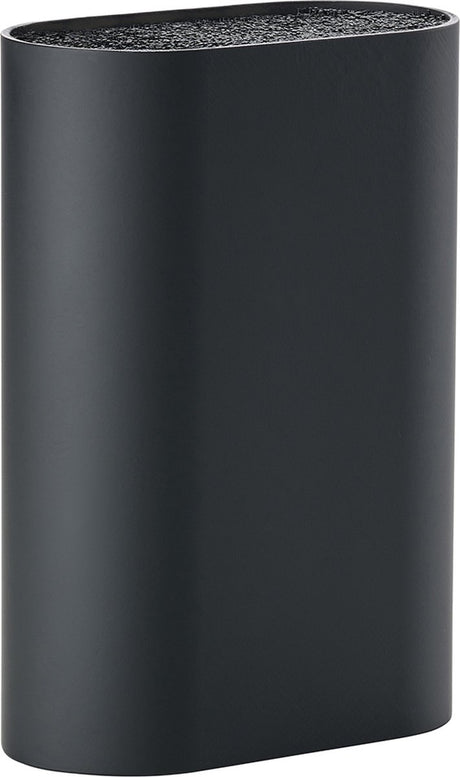 Zone Denmark Singles Messerblock – Messerhalter – Universal – 17 x 9 cm schwarz – Kunststoff – Kochen – Küche – Küchenmesser-Zubehör – oval