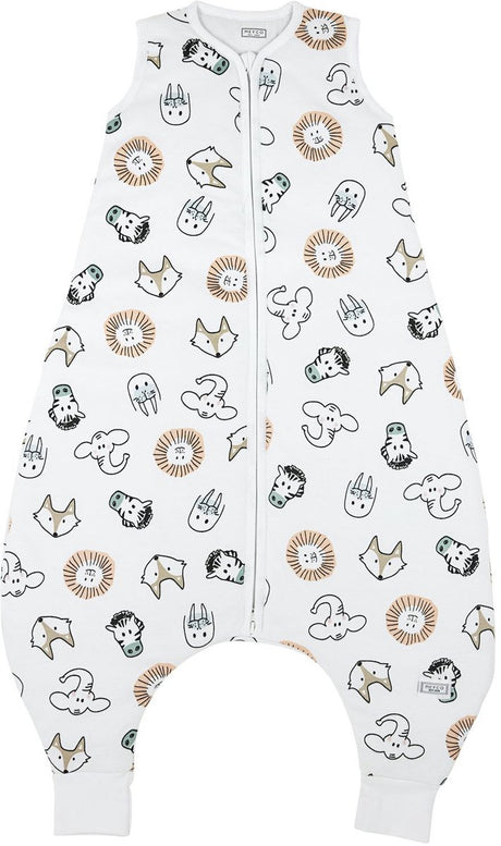 Meyco Baby Animal Baby Winter-Schlafoverall-Pullover – mehrfarbig – 92 cm – 2,0 Tog