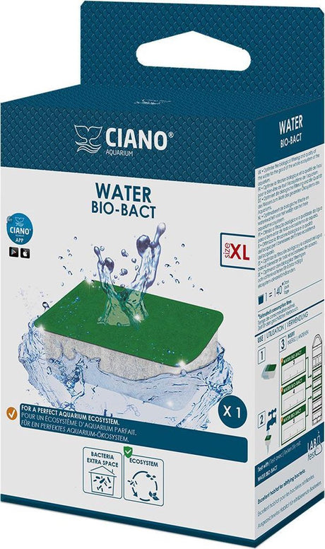 Ciano - Aquarium-Filtermaterial - Fische - Wasser Bio Bact XL - 9,8x8x3,3cm - 1Stk