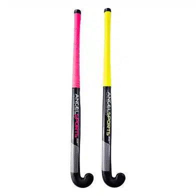 Hockeyset avec balle en sac rose jaune