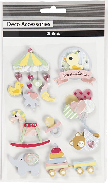 Kreativunternehmen https: www.cchobby.nl 3d-stickers-baby-h-25-70-mm-b-20-55-mm-thickness-7-mm-8-piece-1-box