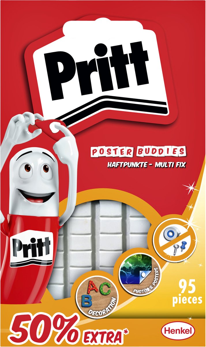 Quantore Poster Buddies Pritt doppelseitige Klebepads