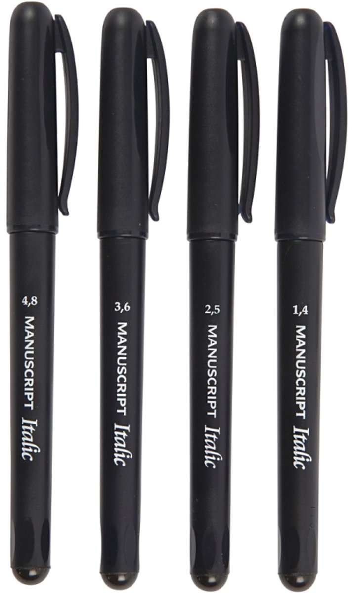 Https: www.cchobby.nl calligraphy-markers-line-thickness-1-4-2-5-3-6-4-8-mm-black-4-piece-1-box
