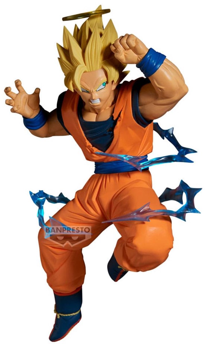 Banpresto Dragon Ball Z Match Makers PVC-Statue Super Saiyajin 2 Son Goku (vs Majin Vegeta) 15 cm Statue