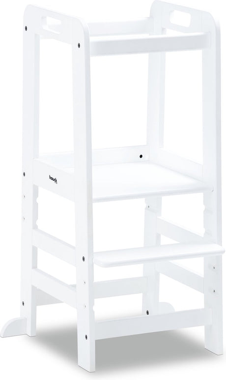 Hauck Learn n Explore – Lernturm – Stufe – FSC®-Mix-zertifiziertes Buchenholz – Weiß