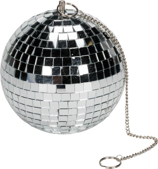 Kotronic Partyspaß Spiegelkugel 20 cm groß zum Aufhängen an einer Kette