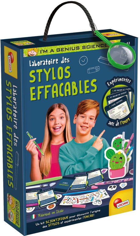 Lisciani, ich bin ein Genie, laboratoire des stylos effacables – fr