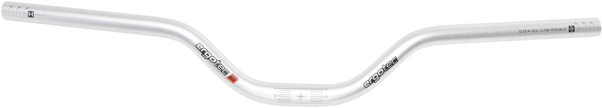 Ergotec Lenker Riser Bar 70 Bar Riser Bar 70 Alu Silber Lev.6