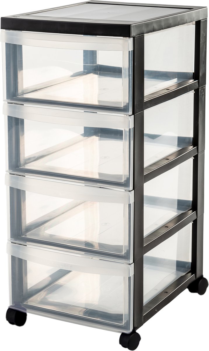 Iris Kommode 4x11l 39x29x61,6 cm mit Rollen
