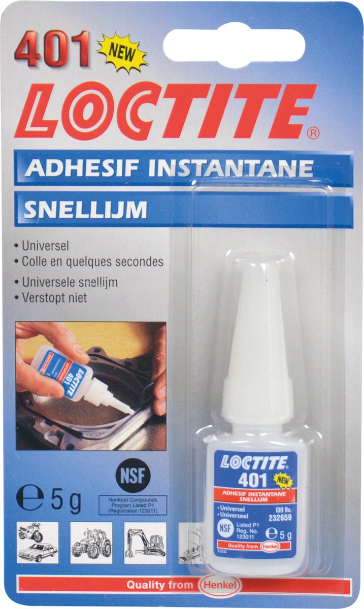 Secondelijle 401 transparent 5 Gramm