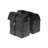 Basilikum Urban Trockener Doppelfahrradbeutel, wasserdicht, 50 l, Matt Schwarz