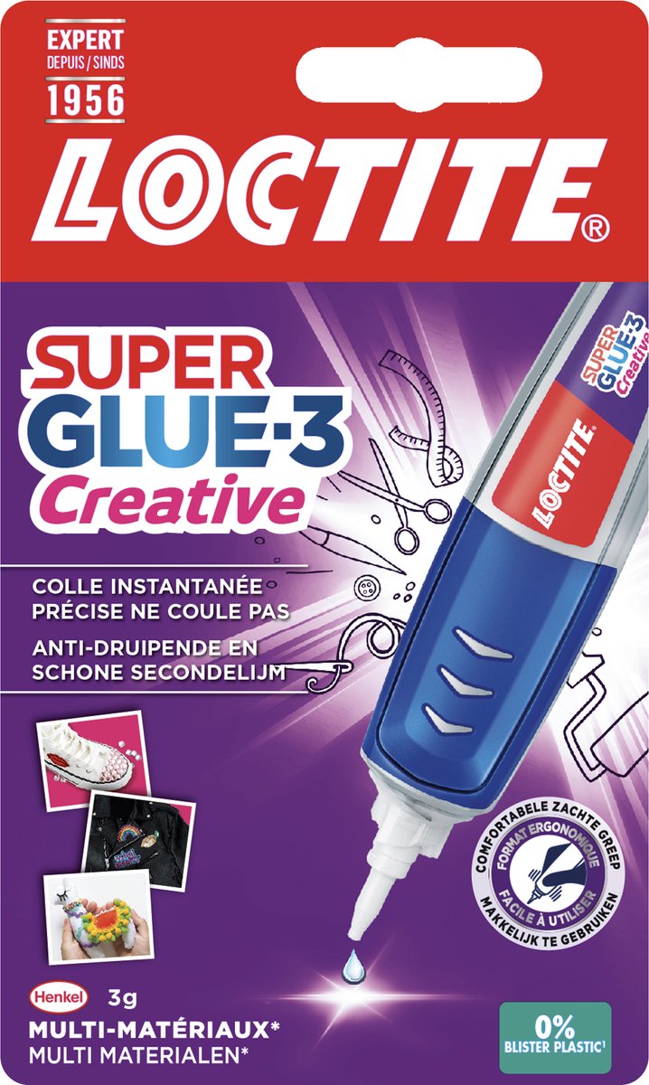 Loctite creative pen 3g secondelijm | hoge detail alleslijm | multilijm seconde lijm.