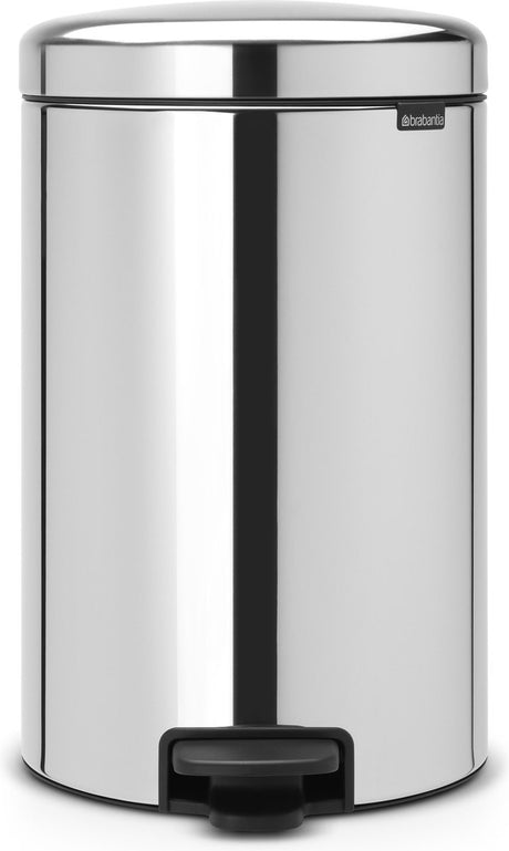 Brabantia Newicon Abfallbehälter – 20 Liter – glänzender Stahl