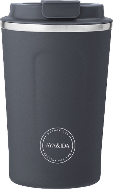 Aya ida aya ida - cup2go - Thermobecher - Kaffeebecher - Coffee to go - Reisebecher - zum Mitnehmen - 380 ml - Marineblau