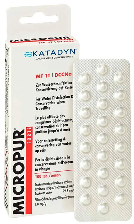Katadyn micropur forte mf Tabletten 1t 4x25 100 Einheiten transparent