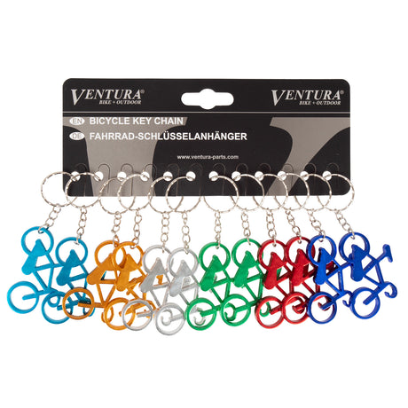 Mighty Key Ring Aluminium Fahrrad (12 Stücke)