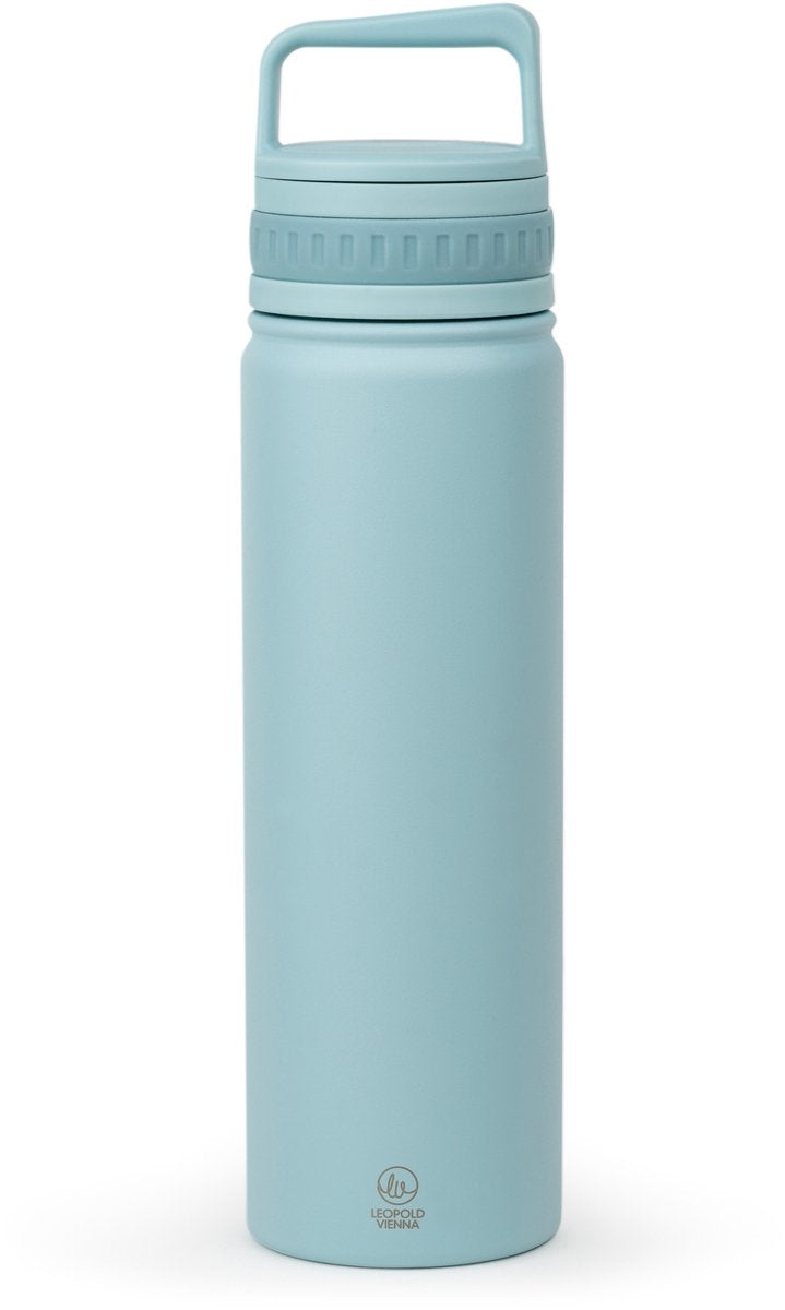 Leopold vienna - drinkfles moshi to-go beker thermosfles - dubbelwandig rvs - mint