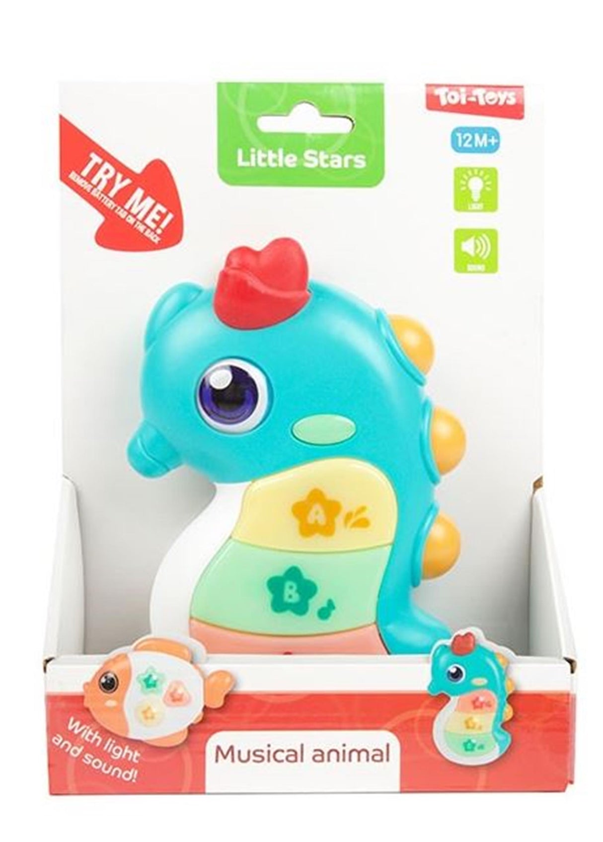 Toi-toys little stars baby musical animal with l+g