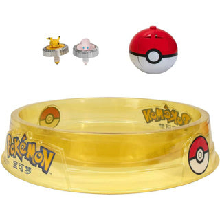 Battle Spinner 2er-Pack mit Stadium Pikachu #1, Mew, Pokeball Pokeball