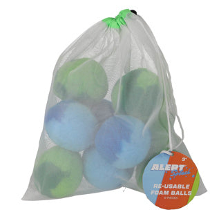 Alert splash foam ballen 9 cm 9 stuks 2 assorti | 4 stuks
