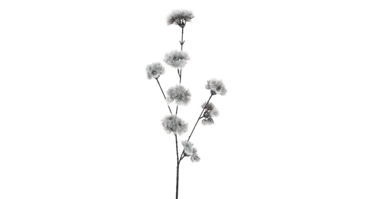 Mini dandelion spray flocked 81cm