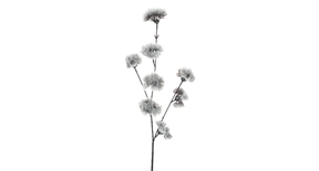 Mini dandelion spray flocked 81cm