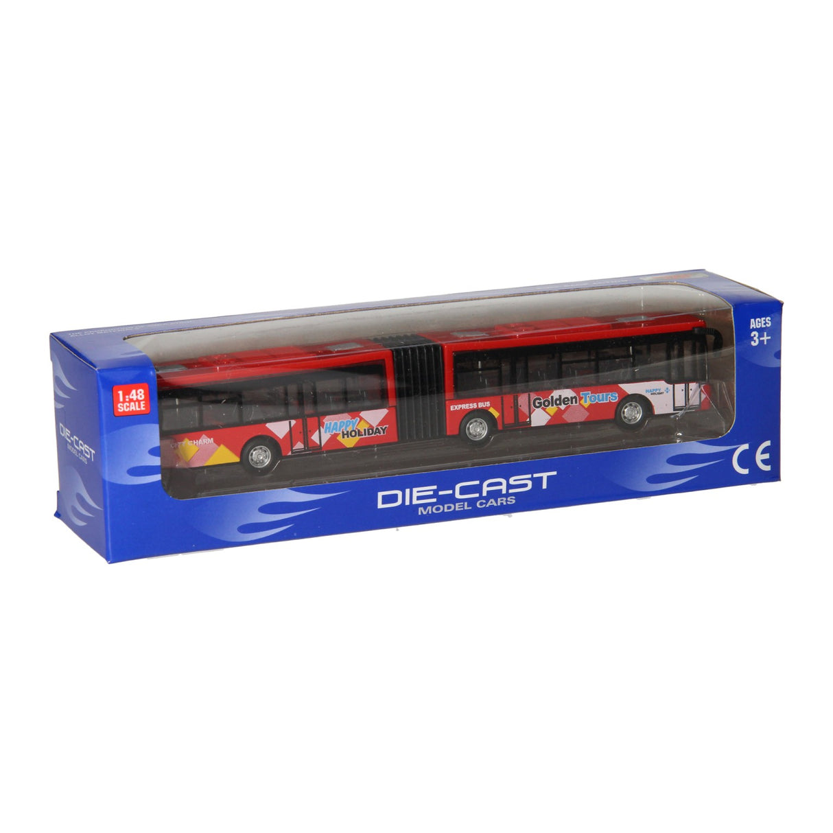 Die-cast metal trolley bus