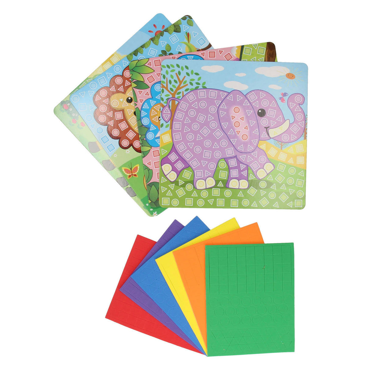 Mosaikbasteln von Zootieren