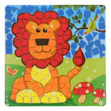 Mosaikbasteln von Zootieren