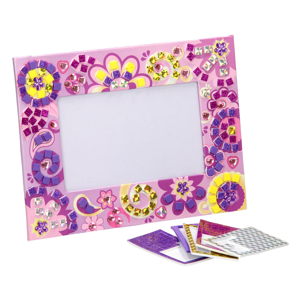 Decorating mosaic photo frame