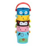 Stack of bath cups animals, 5dlg.