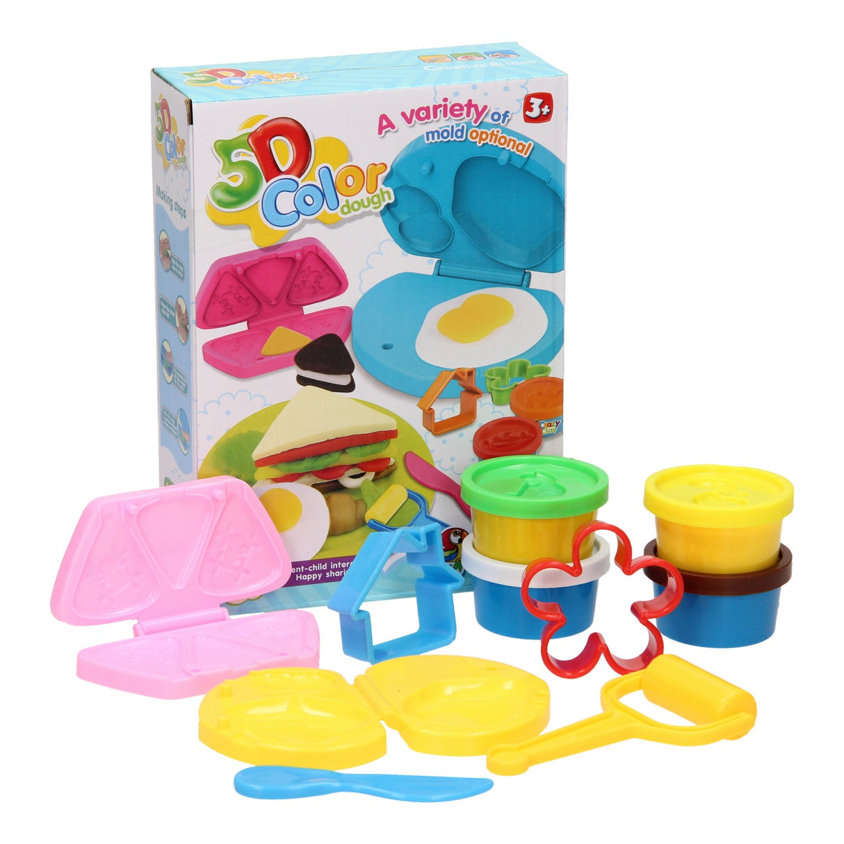 Tonset - Frühstück - 4 Tontöpfe - 10-tlg.