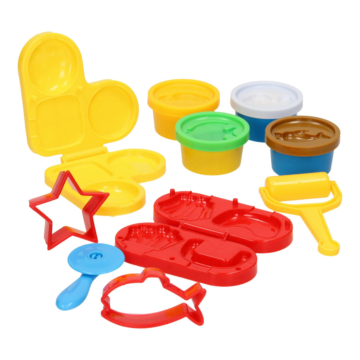 Fast-Food-Ton-Set – 4 Tontöpfe – 10-tlg.
