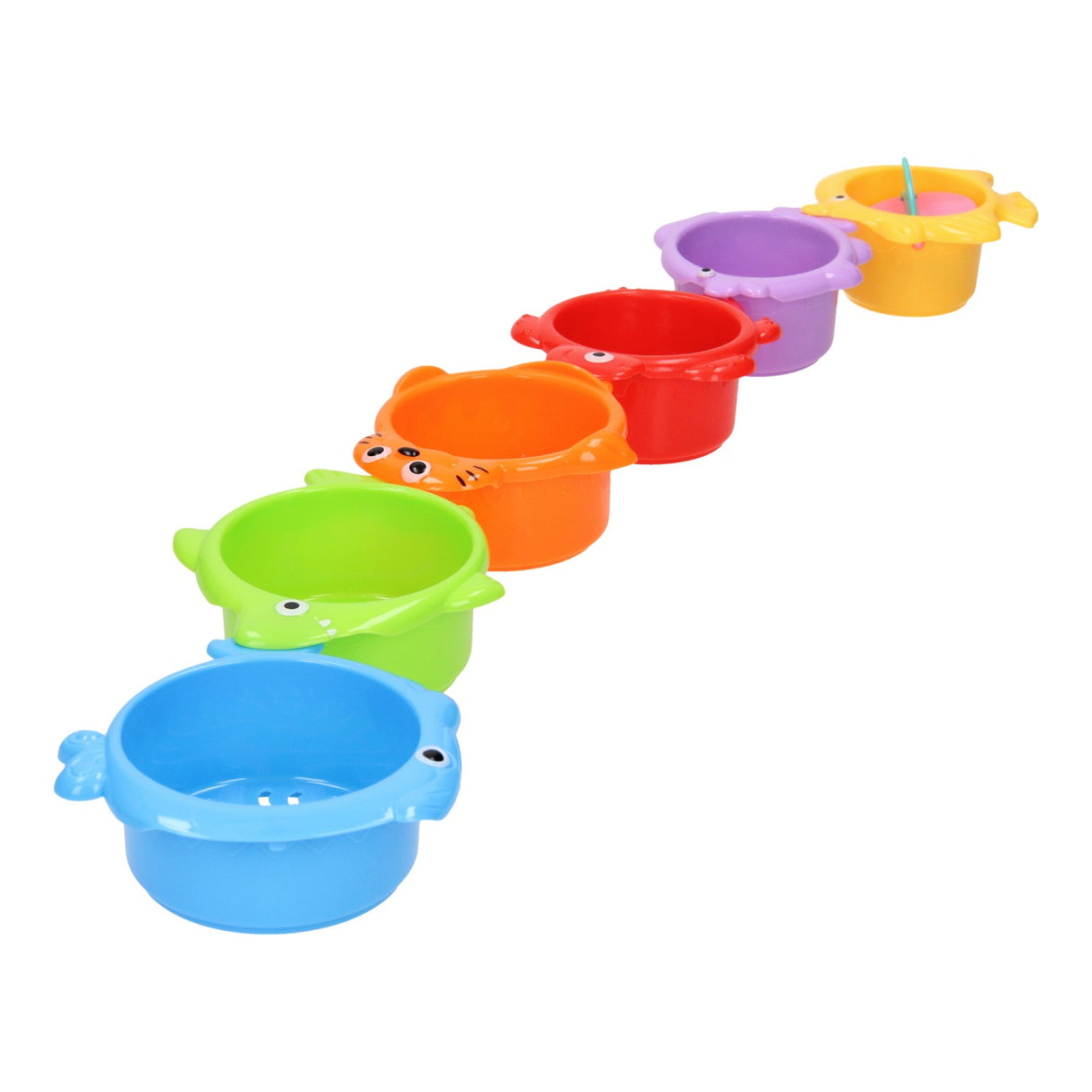 Pile de tasses de bain Animaux 6dlg.