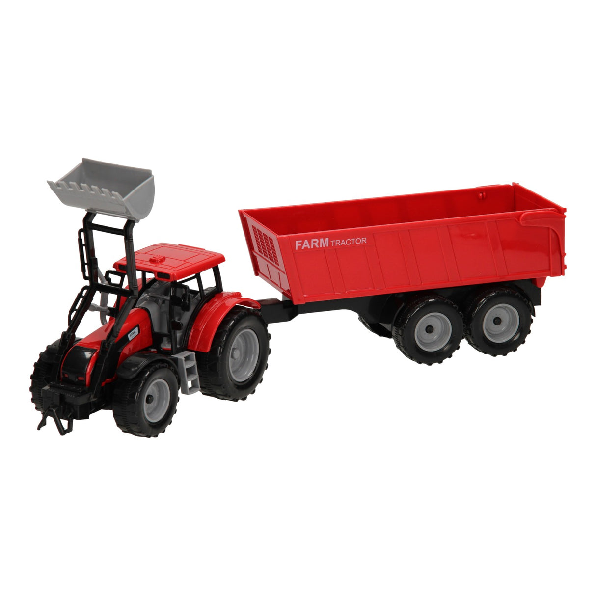 tractor with front loader and trailer 1:32