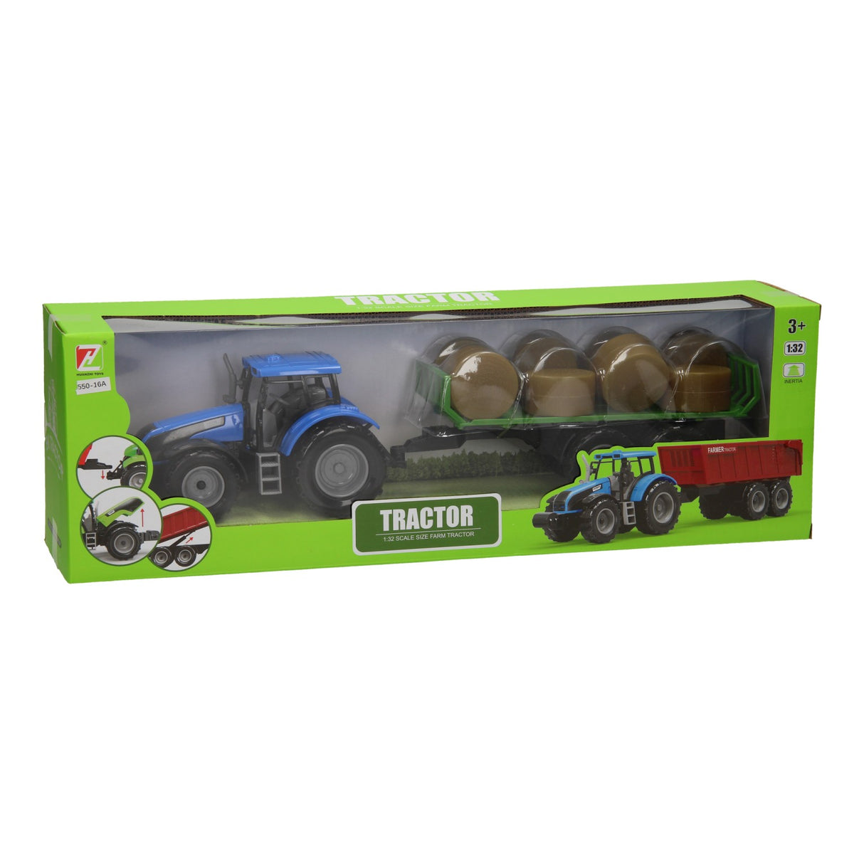 Tractor with balwagen 1:32