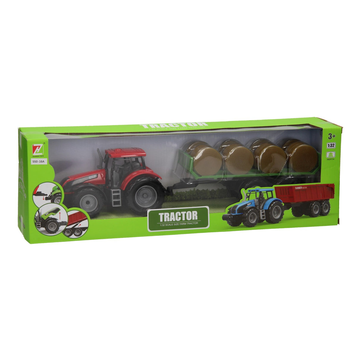 Tractor with balwagen 1:32